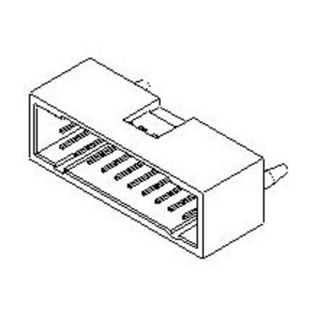 MOLEX CGrid VT Shrd Hdr wPg 15SAu 14Ckt 15-47-7614